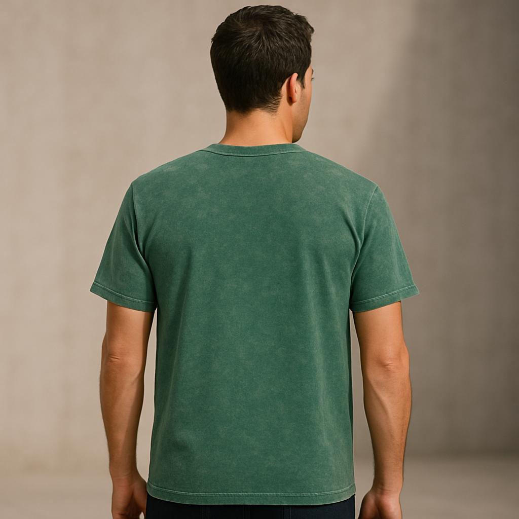 Acid - T shirt Green 180 Gsm Pure 100% Cotton